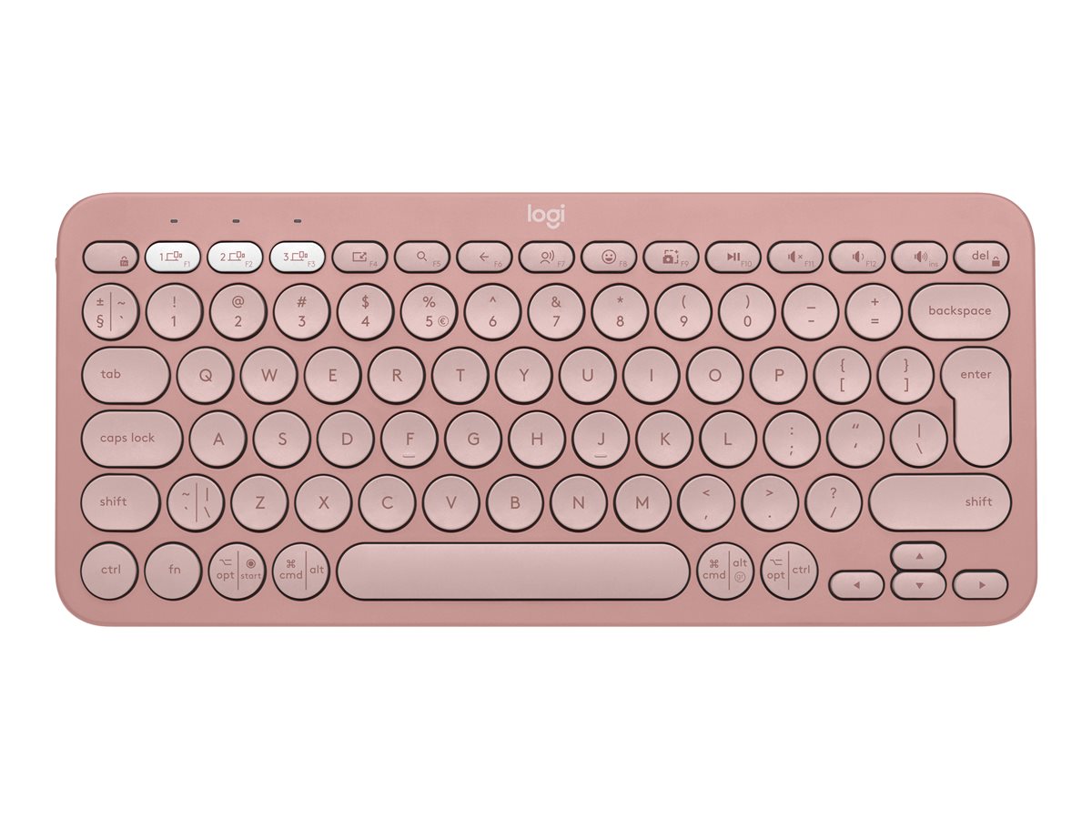 Logitech Pebble Keys 2 K380s - klávesnice - QWERTY - US mezinárodní - tonal rose Vstupní zařízení