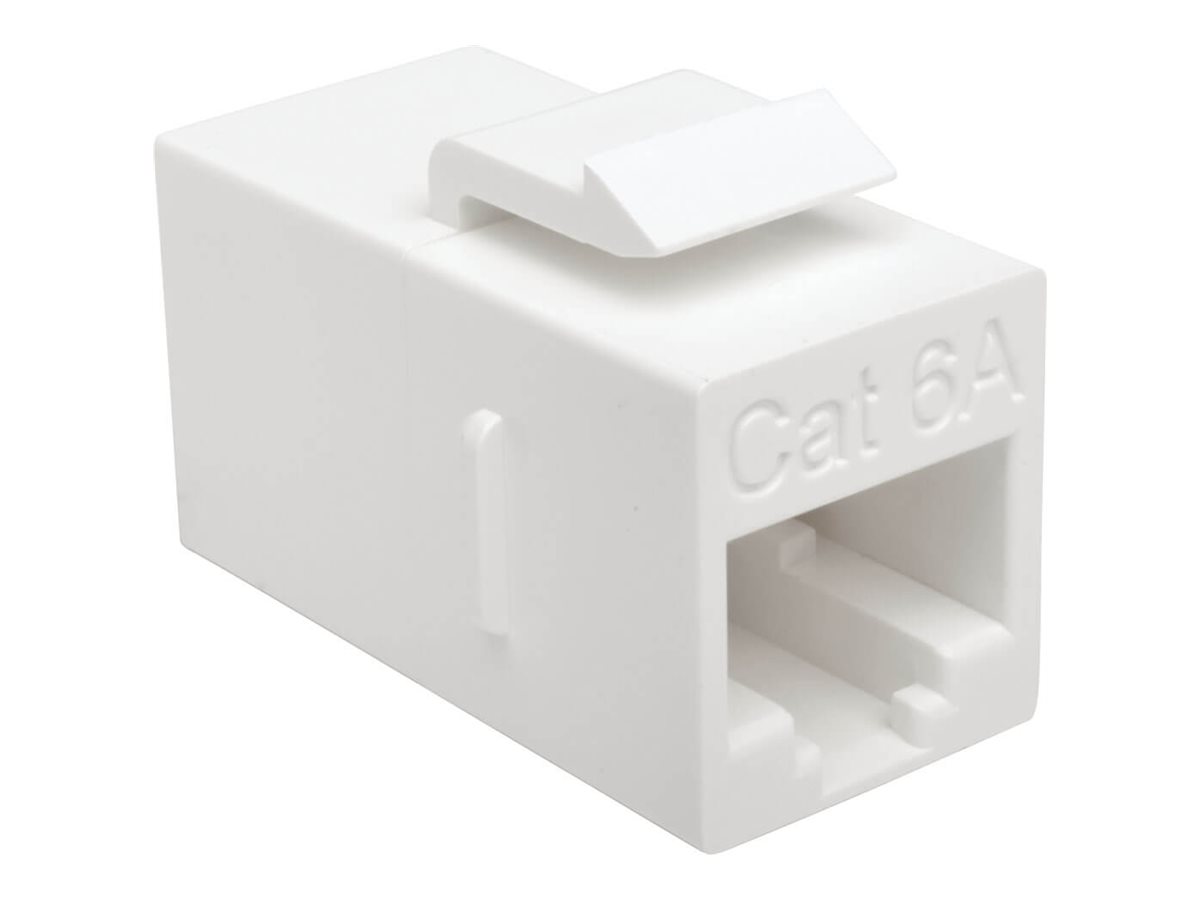 Tripp Lite Cat6a Straight Through Modular In Line Snap In Coupler RJ45 F/F