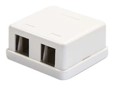 Dynamix keystone enclosure 2 port Product shot Right-angle 79250
