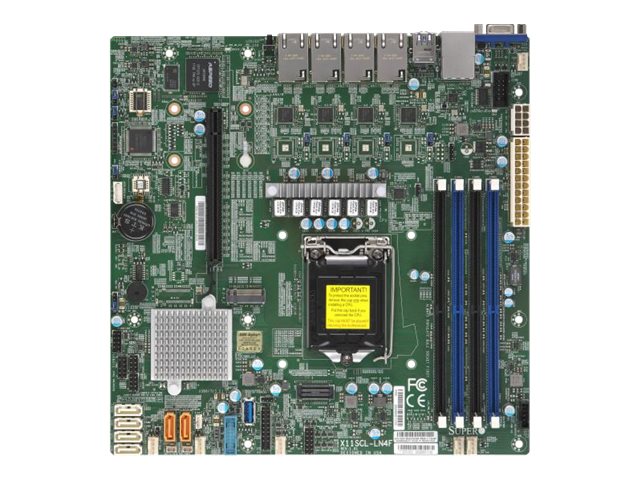 Płyta Główna Supermicro X11SCL-LN4F 1x CPU Coffee Lake Quad 1GbE LAN ports, w/ IPMI 