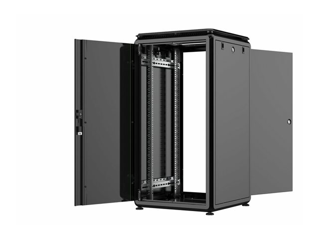 Lanview by Logon Data Line Netzwerkschrank RDL22U66BL 22U 600x600x1164mm Schwarz