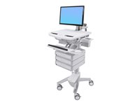 Ergotron StyleView Cart with LCD Arm, 3 Drawers Cart open architecture 