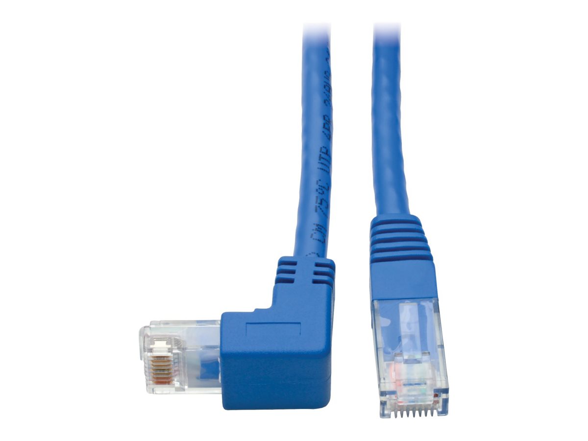 Eaton Tripp Lite Series Cat6 Patch Cable Down-Angled RJ45 UTP Gbe Molded M/M Blue 1ft