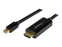 StarTech.com Câble adaptateur Mini DisplayPort vers HDMI de 5 m - Convertisseur Mini DP vers HDMI avec câble intégré - 4K 30 Hz - Noir