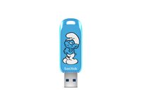 SanDisk Smurfs 64GB USB 3.2 Gen 1 USB stick Blå
