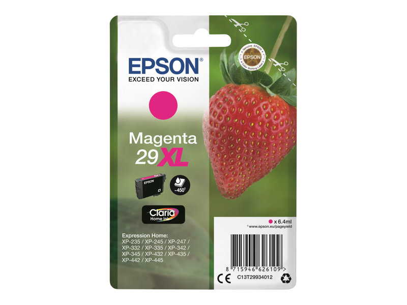 EPSON 4LB Singlepack Magenta 29XL Claria