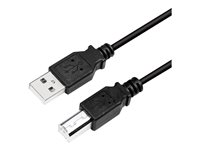 LogiLink USB 2.0 USB-kabel 3m Sort