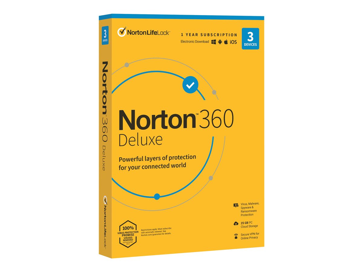 NORTON 360 DELUXE 25GB 1US 3DE CZ 12M