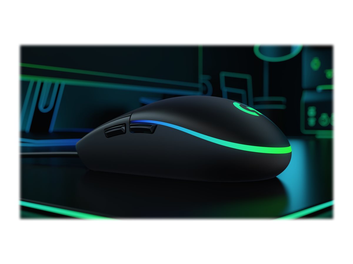 Logitech Gaming Mouse G203 LIGHTSYNC - Myš - optický - 6 tlačítka - kabelové - USB - černá – foto 7