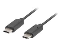 Lanberg USB 2.0 USB Type-C kabel 50cm Sort
