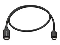 StarTech USB C to Micro USB Cable - 0.5m - M/M - Thunderbolt 3 Compatible - Micro USB Cord -USB Type C to Micro USB Cable (US