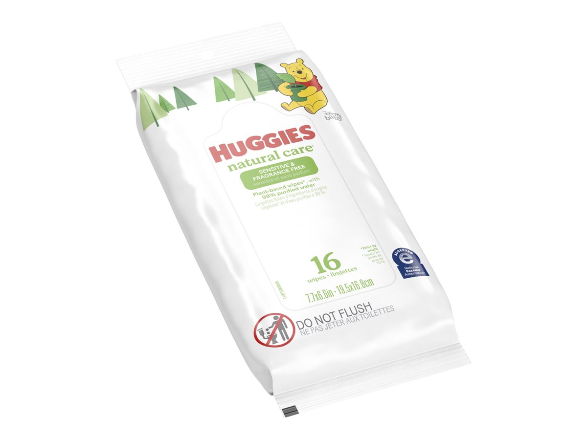 Huggies Natural Care Baby Cleaning Wipes - 16 sheets