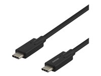 DELTACO USB Type-C kabel 2m Sort