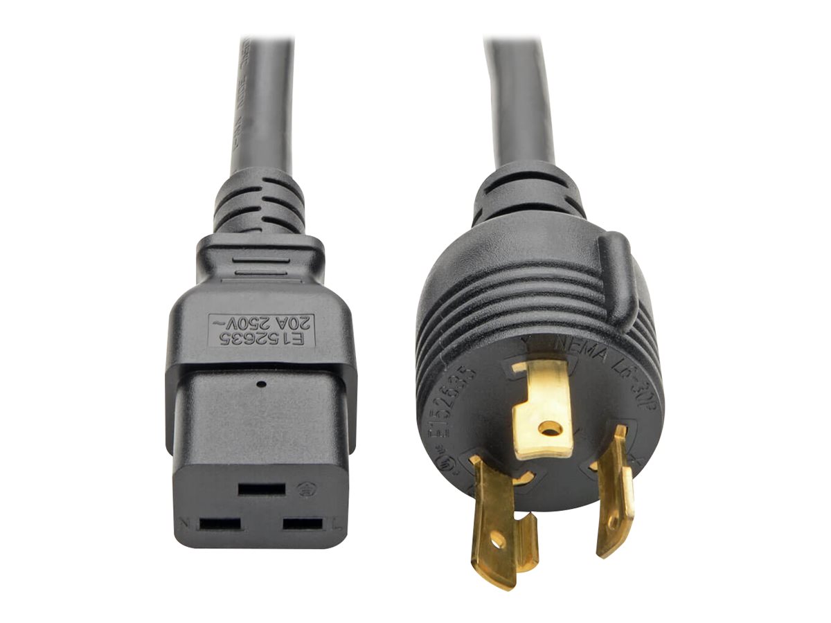 Tripp Lite 12ft Power Cord Cable L6-30P to C19 Heavy Duty 20A 12AWG 12'