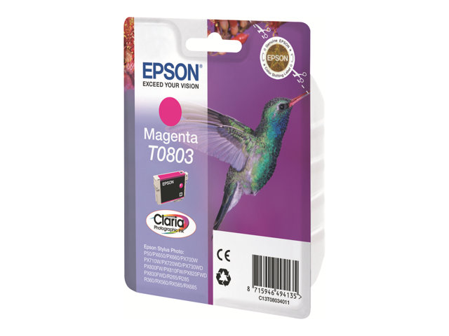 Image of Epson T0803 - magenta - original - ink cartridge