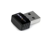 StarTech.com Mini adaptateur USB 2.0 réseau sans fil N 300Mb/s et 2,4GHz - Clé USB WiFi 802.11n 2T2R - Carte réseau sans fil N - Noir