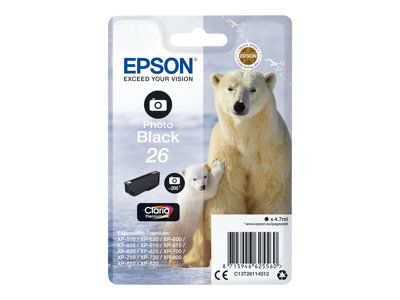 EPSON Tinte Singlepack Photo Black 26