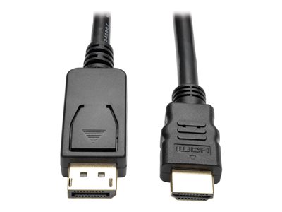 Tripp Lite 6ft DisplayPort to HDMI Adapter Converter Cable DP w/ Latches to HDMI DPort 1.2 4K x 2K M/M 6'