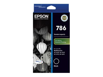 Epson 786 black original ink Product shot Front 79200