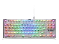 Sharkoon Crystal Shark Tastatur Mekanisk RGB Trådløs Kablet Tysk