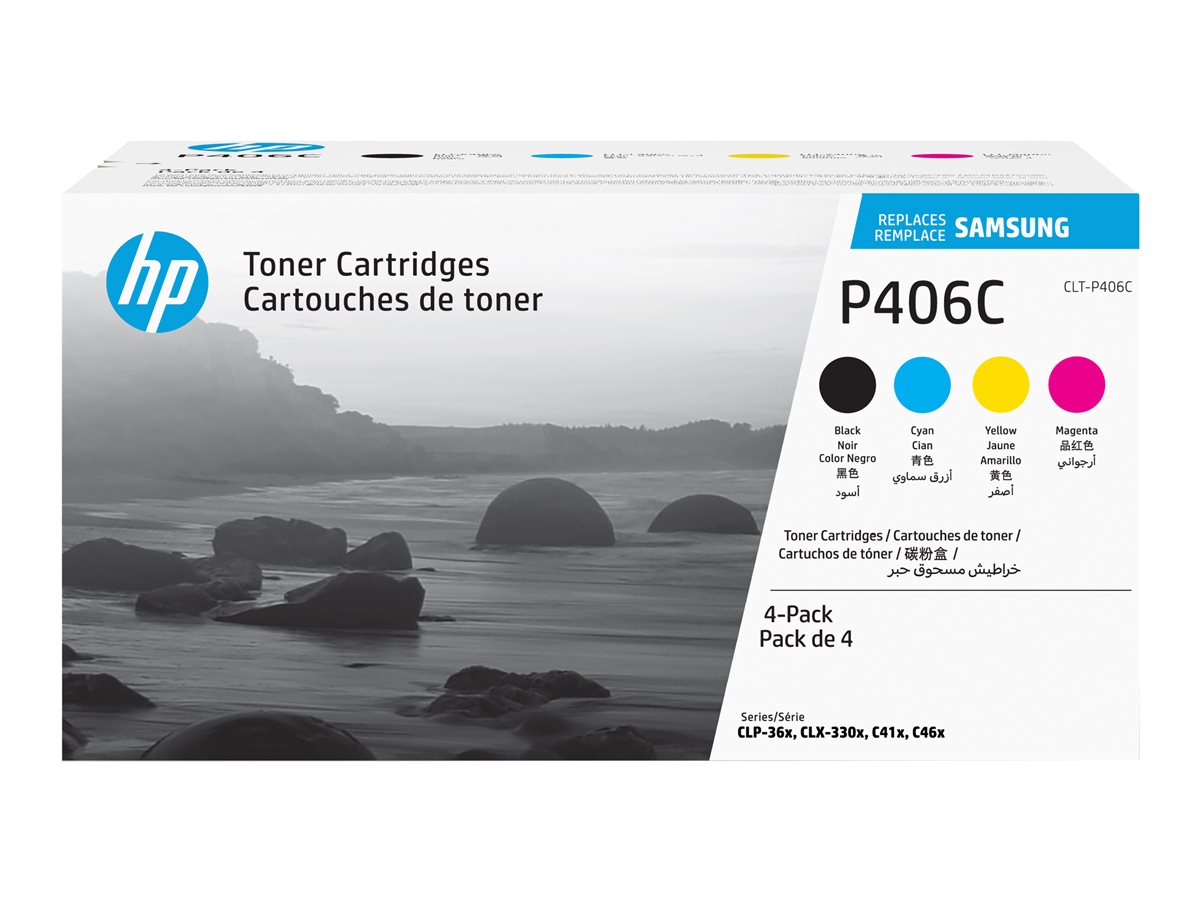 SAMSUNG CLT-P406C/ELS 4-pk CYMK Toner