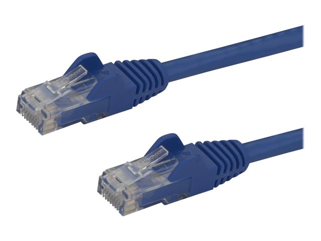 Image of StarTech.com 50cm CAT6 Ethernet Cable, 10 Gigabit Snagless RJ45 650MHz 100W PoE Patch Cord, CAT 6 10GbE UTP Network Cable w/Strain Relief, Blue, Fluke Tested/Wiring is UL Certified/TIA - Category 6 - 24AWG (N6PATC50CMBL) - patch cable - 50 cm - blue