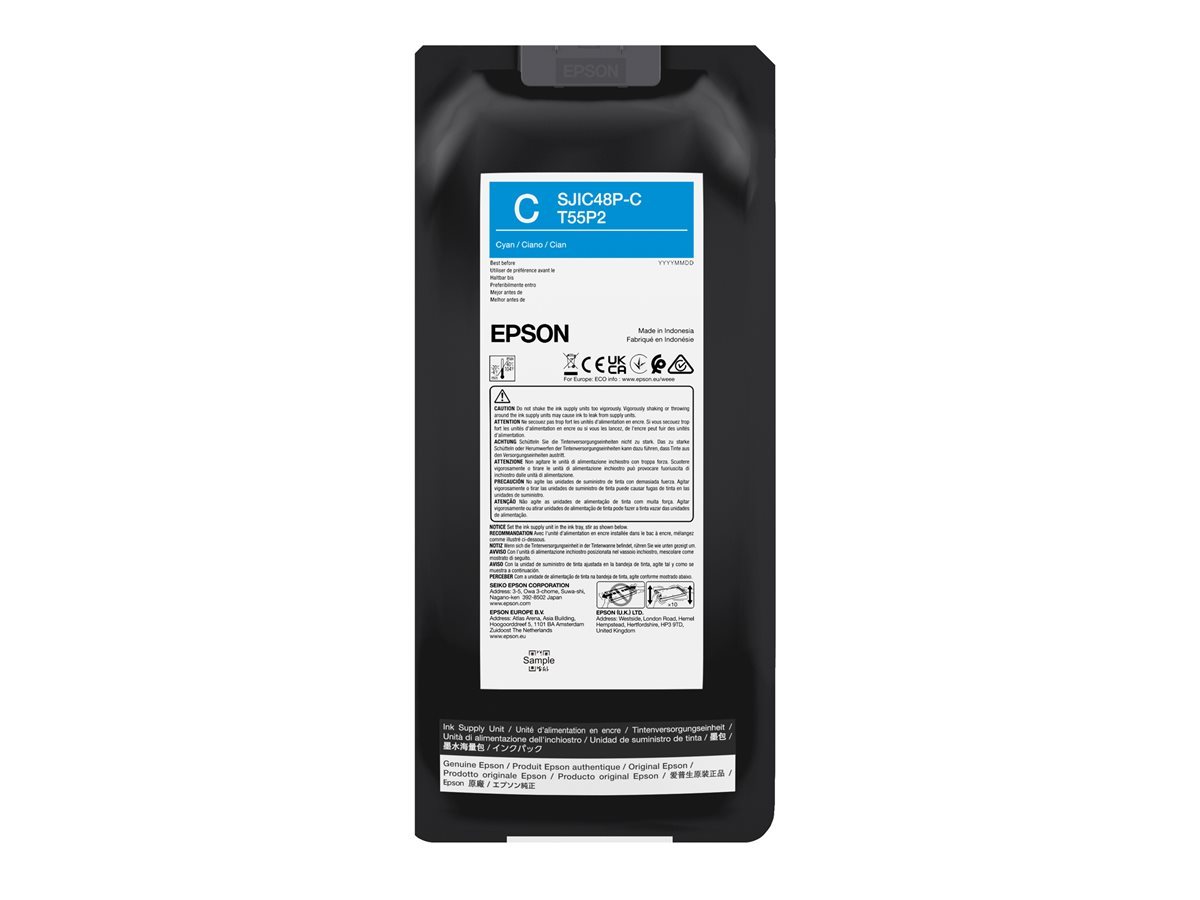 Epson T55P2 - azurová - originální - inkoustová sada – foto 2