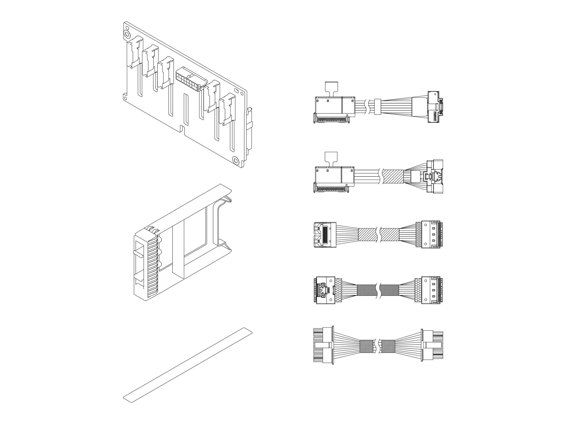 Lenovo - Server 8 x 2.5" AnyBay backplane kit