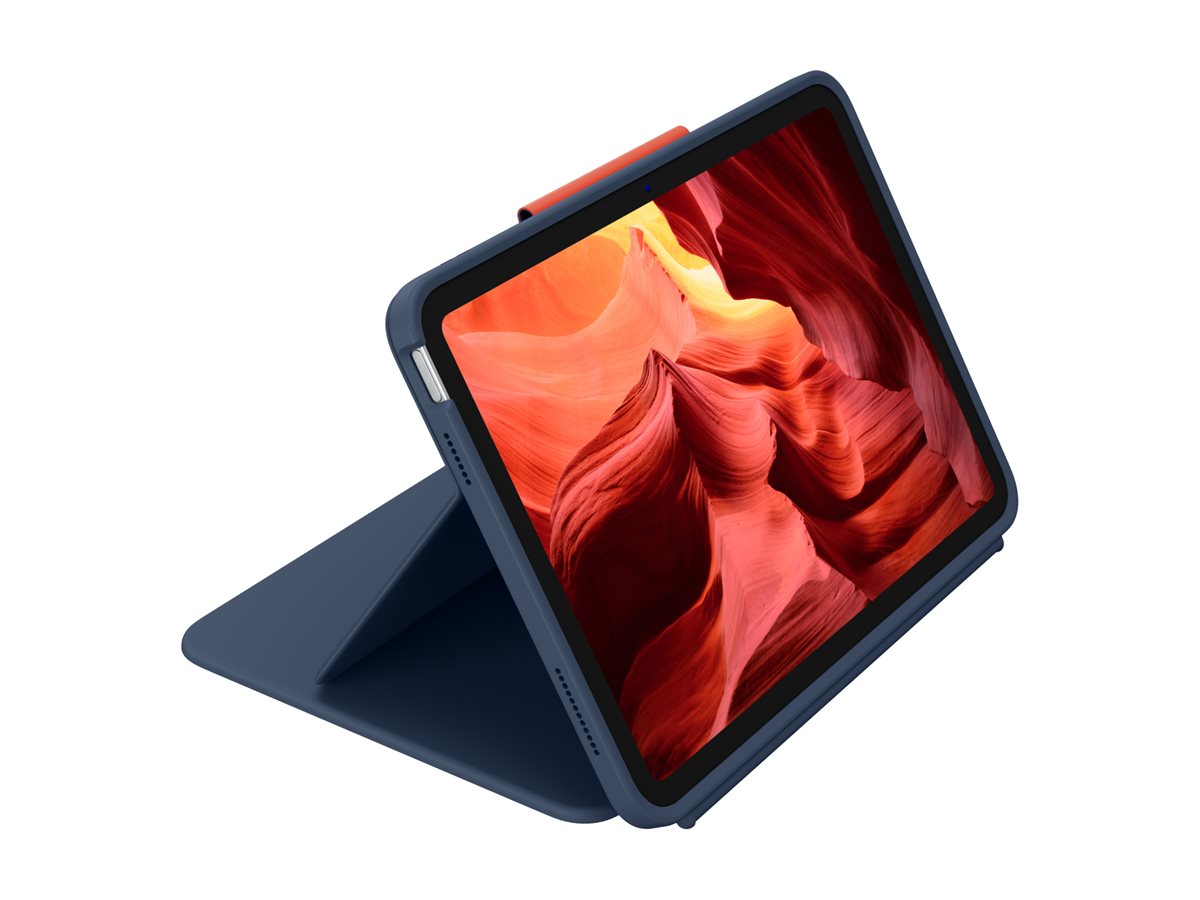 Logitech Rugged Combo 4 Touch - klávesnice a pouzdro - s trackpad - QWERTY - britská - classic blue Vstupní zařízení – foto 2