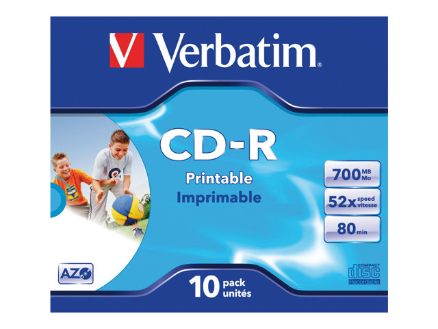 Image of Verbatim - CD-R x 10 - 700 MB - storage media