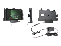 Brodit - Car charging holder - active, for fixed installation - 2.7 A (Pogo) - black - for Samsung Galaxy Tab Active3, Tab Active5