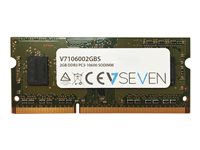 V7 DDR3  2GB 1333MHz  Ikke-ECC SO-DIMM  204-PIN