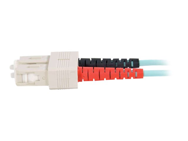 C2G SC-SC 10Gb 50/125 OM3 Duplex Multimode PVC Fiber Optic Cable (LSZH) - síťový kabel - 1 m - 1 m - vodě - barva – foto 4