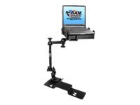 RAM No-Drill Mounting kit (mount, pole, dual swing arm, base plate) telescopic for notebook 