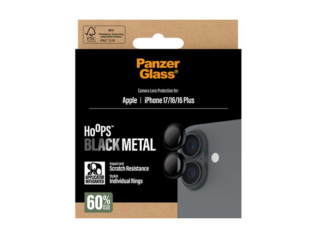 PanzerGlass Hoops Apple iPhone 17/16/16 Plus černé – foto 5
