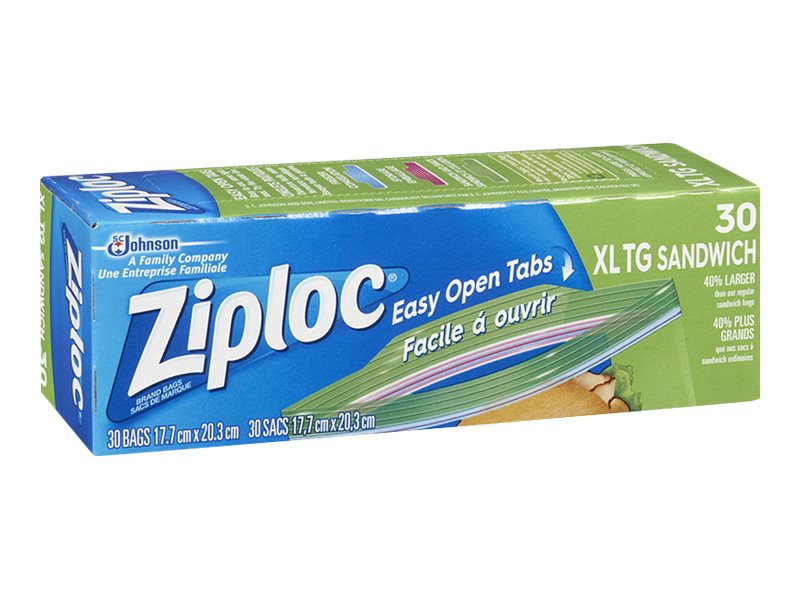 Ziploc Sandwich Bags Extra Large - 30s