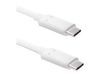 Qoltec USB 3.1 USB Type-C kabel 1m Hvid