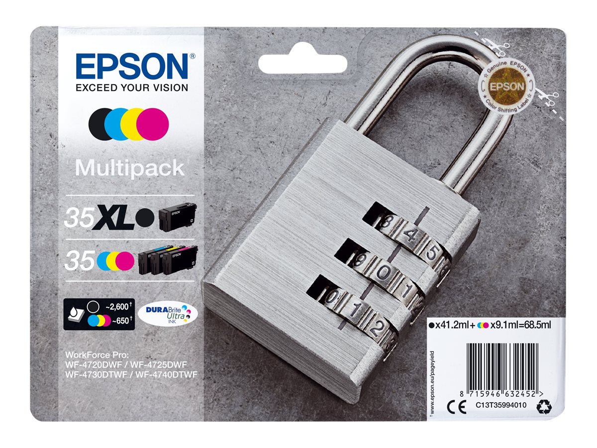 Epson 35XL Multipack - 4-balení - XL - černá, žlutá, azurová, purpurová - originální - inkoustová cartridge – foto 2