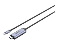 Unitek Videoadapterkabel USB-C / HDMI 1.8m Sort Grå