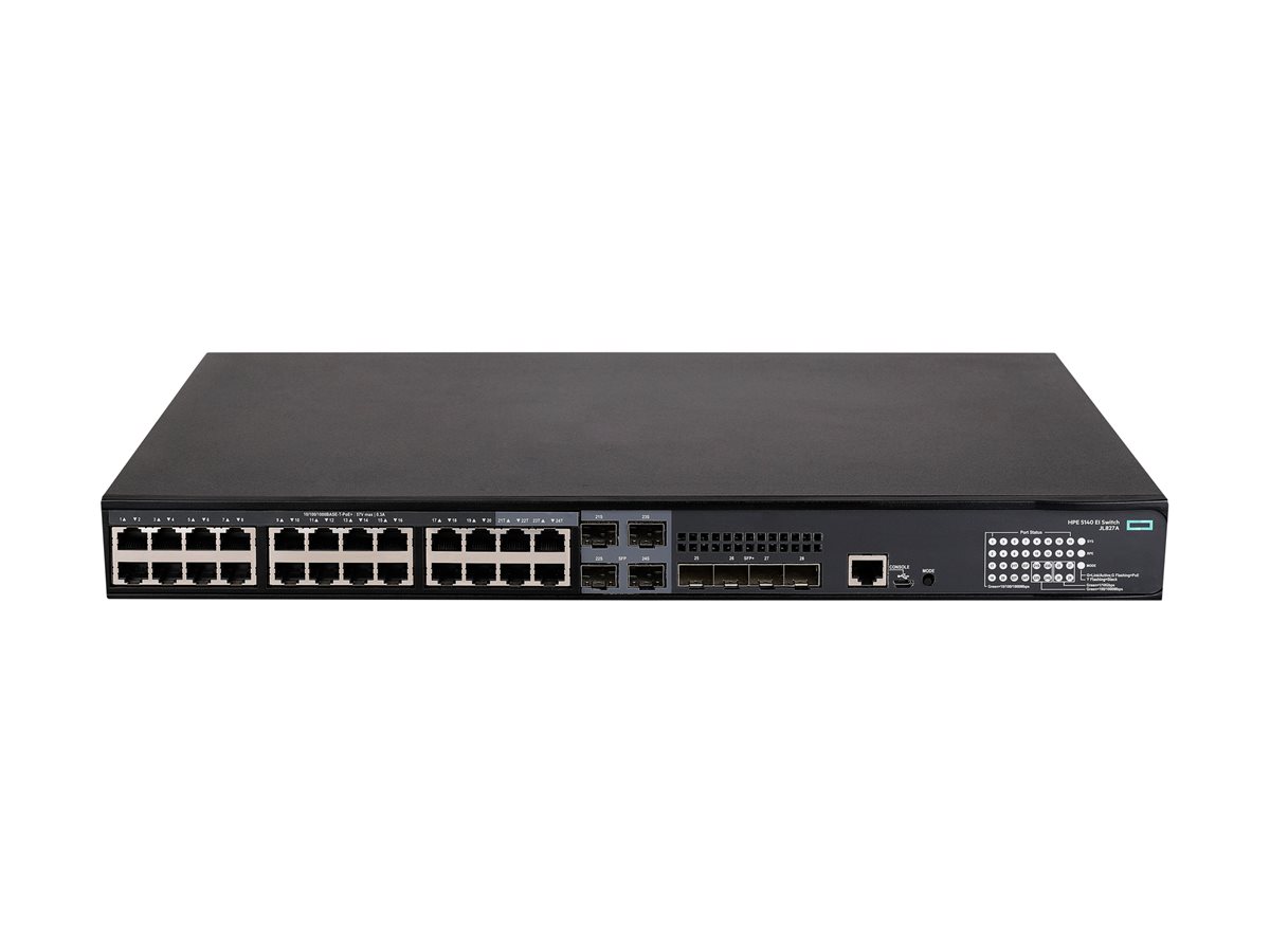 HPE FlexNetwork 5140 24G PoE+ 4SFP+ EI Switch Europe - English
