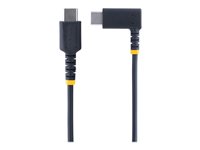 StarTech 6ft (2m) USB C Charging Cable Right Angle, 60W PD 3A, Heavy Duty Fast Charge USB-C Cable, USB 2.0 Type-C, Durable an