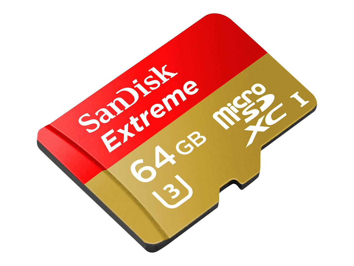 SanDisk Extreme - Flash memory card (microSDXC to SD adapter included)