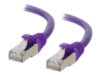 C2G 3ft Cat6 Ethernet Cable - Snagless Shielded (STP) - Purple