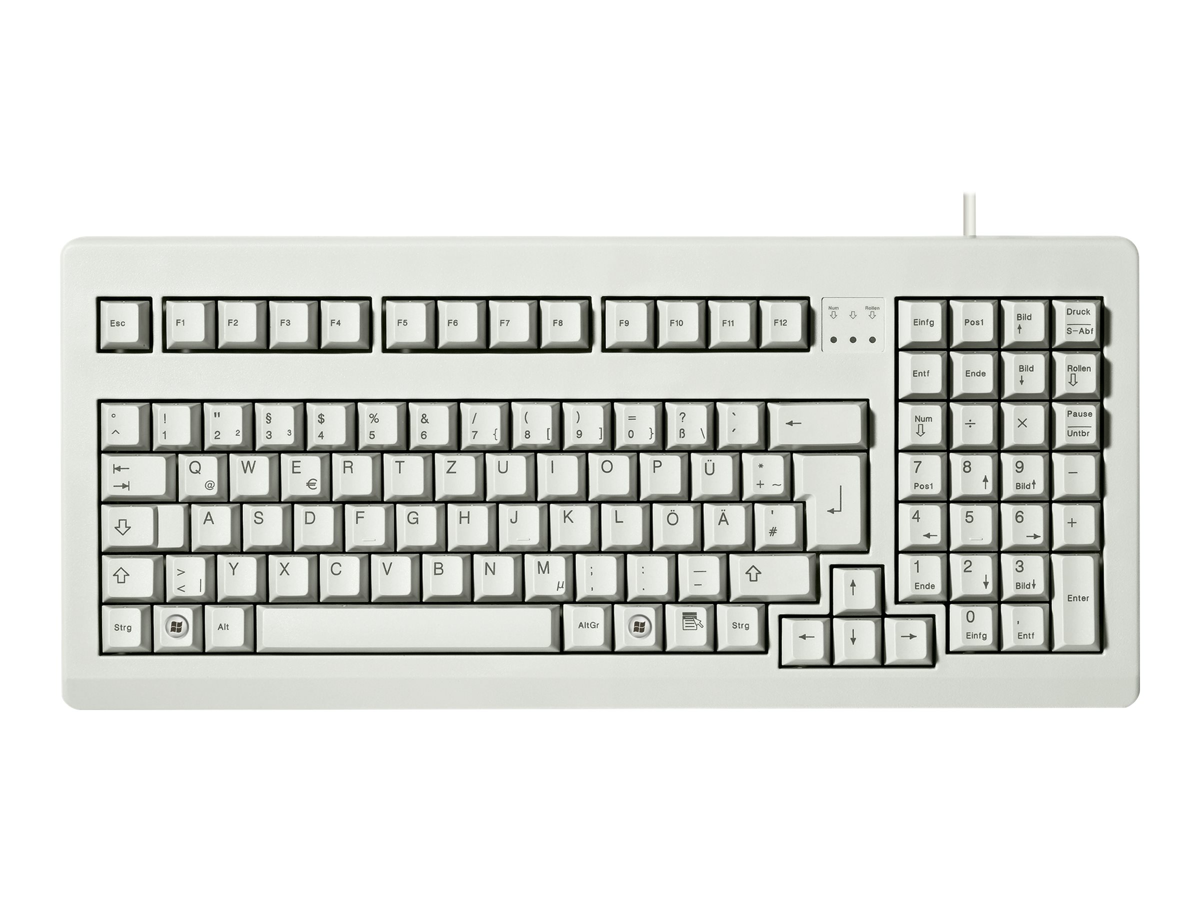 Cherry Keyboard - PS/2, USB - US - Black 送料無料 :NEW-B005K86R7M