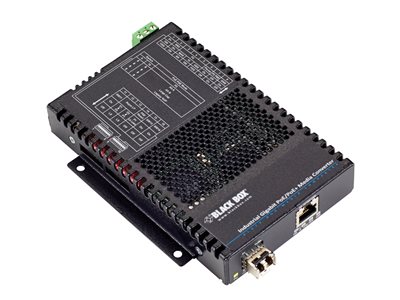 Black Box Industrial Gigabit PoE/PoE+ Media Converter