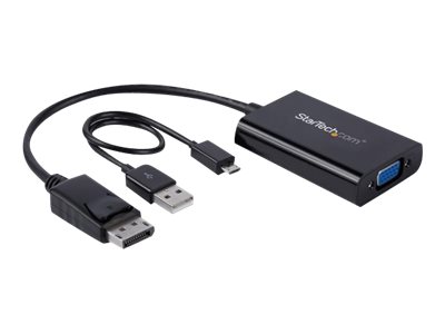 StarTech.com DisplayPort to VGA Adapter with Audio - 1920x1200 - DP to VGA Converter for Your VGA Monitor or Display (DP2VGAA)