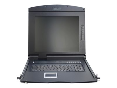 DIGITUS Modulare Konsole 17TFT,1-Port KVM&Touchpad,Frankrei