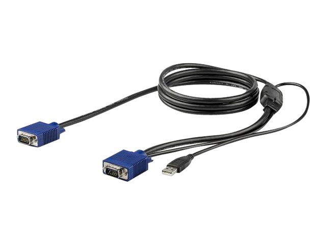 Image of StarTech.com 6 ft. (1.8 m) USB KVM Cable for StarTech.com Rackmount Consoles - VGA and USB KVM Console Cable (RKCONSUV6) - video / USB cable - 1.8 m
