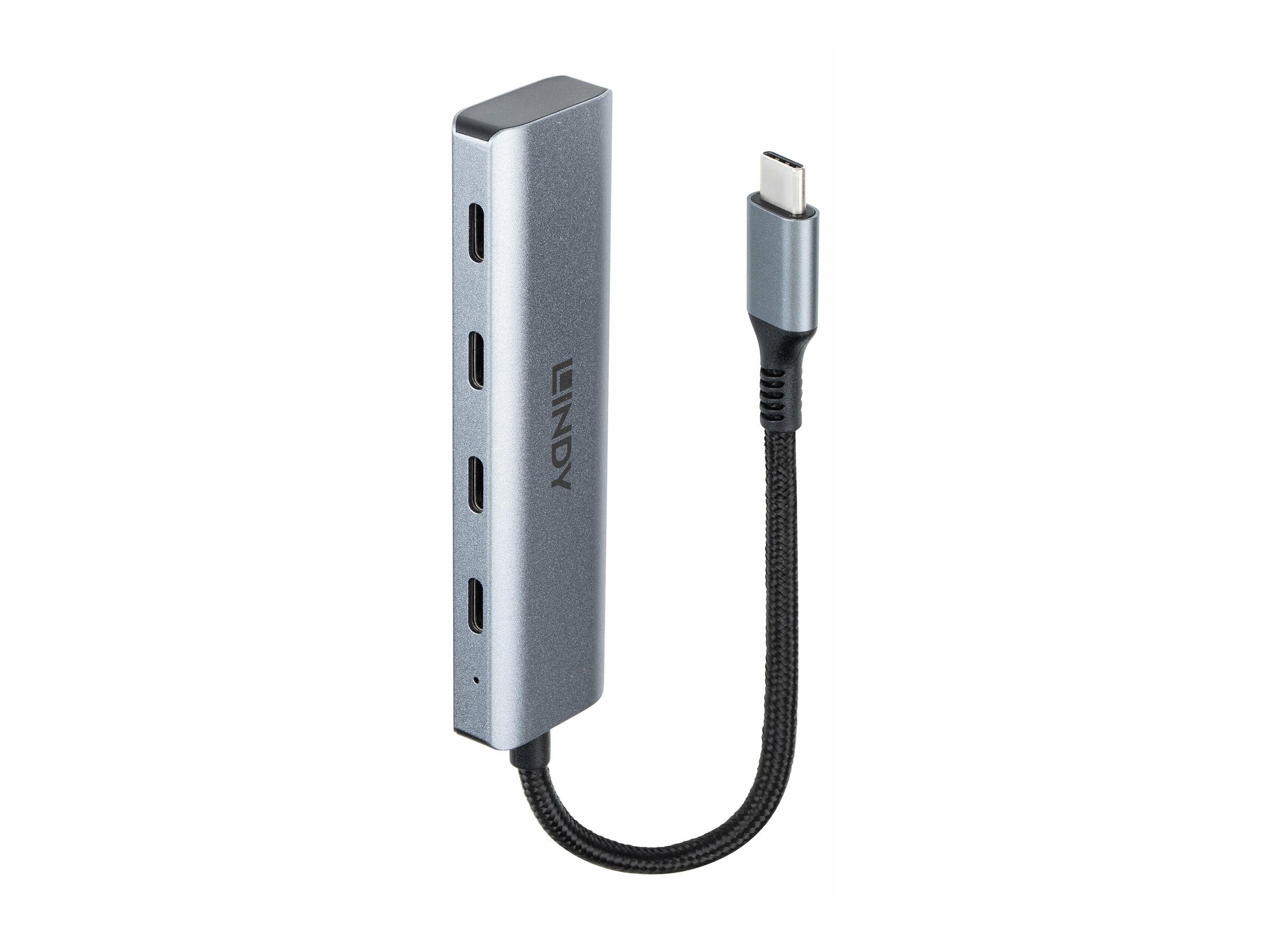 LINDY 4 Port USB 3.2, Gen 2, Type C Hub