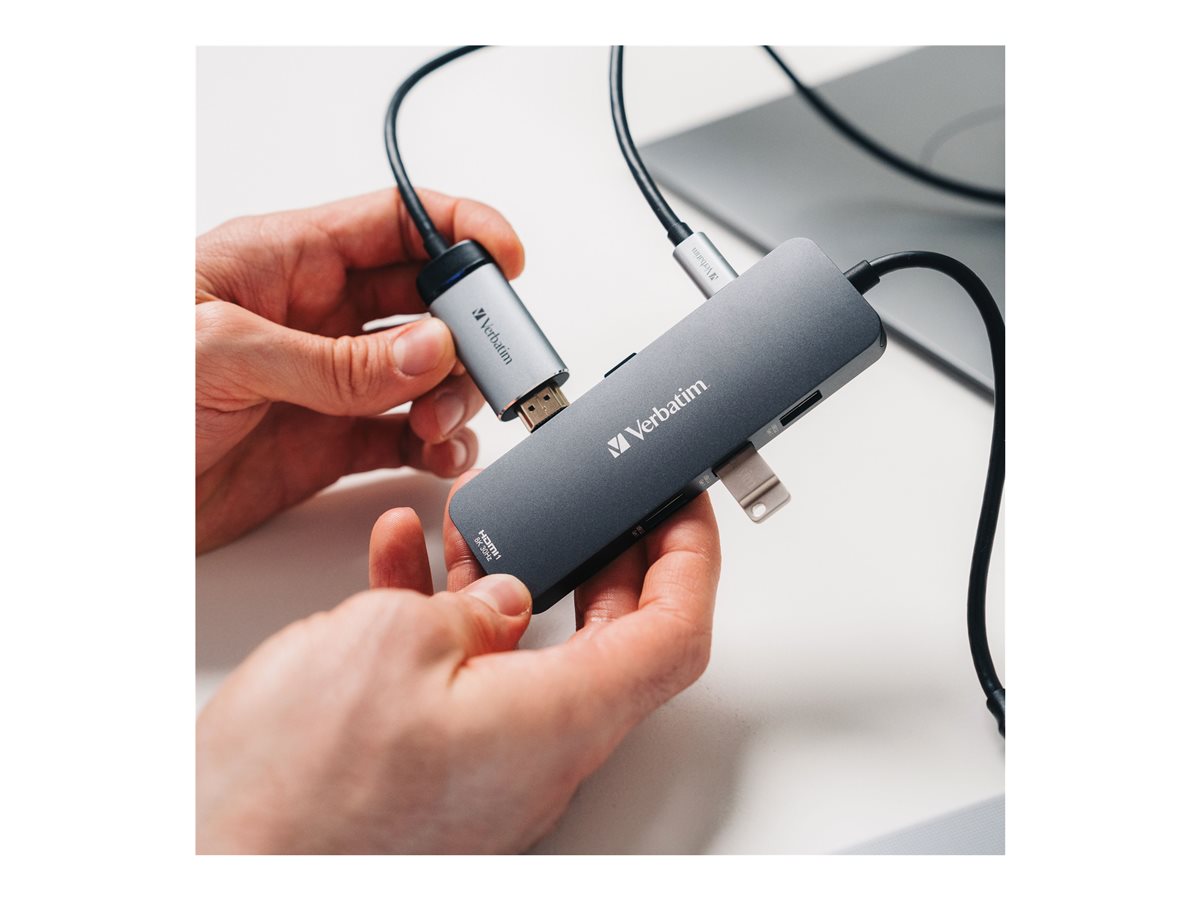VERBATIM USB-C PRO MULTIPORT HUB 8 PORT CMH-08 WCF (P)